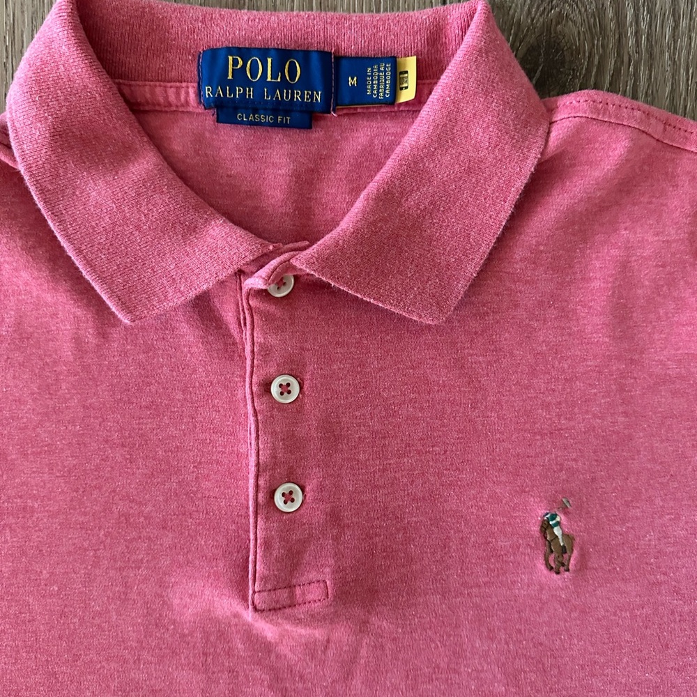 Ralph Lauren Men's Polo Shirt in Pink